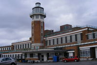 Liverpool John Lennon Airport, Liverpool, England United Kingdom (EGGP) - old terminal and tower at Speke, formerly the Marriott Hotel now the Crowne Plaza - by Chris Hall