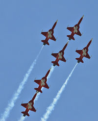 Berlin Brandenburg International Airport, Berlin Germany (EDDB) - Patrouille Suisse at ILA 2010 Berlin - by Wilfried_Broemmelmeyer