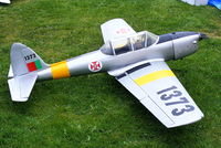 Wolverhampton Airport, Wolverhampton, England United Kingdom (EGBO) - RC model painted to represent  former Portuguese Air Force DHC-1 Chipmunk T.20 1373, which is now on the UK civil register as G-CBJG - by Chris Hall