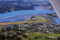 Raglan Aerodrome Airport, Raglan New Zealand (NZRA) - Looking to the north, from 1000ft - by Peter Lewis