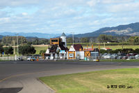 Whakatane Aerodrome Airport, Whakatane New Zealand (NZWK) - Whakatane Airport's funky passenger terminal - you either love it or hate it. - by Peter Lewis