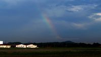 Sultan Abdul Aziz Shah Airport - SZB Runway 15 - morning rainbow - by tukun59@AbahAtok