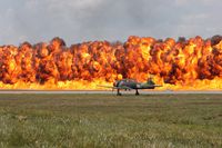 Lakeland Linder Regional Airport (LAL) - pyros during the Masters of Mayhem show - by Florida Metal