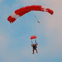 Swansea Airport, Swansea, Wales United Kingdom (EGFH) - Sponsored charity tandem skydive with Skydive Swansea. - by Roger Winser