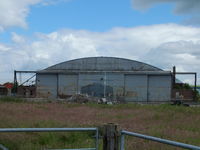 X6DF Airport - one of the many surviving hangars at the former RAF Dumfries - by Chris Hall
