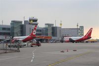 Düsseldorf International Airport, Düsseldorf Germany (DUS) - View to gates B02 and B03..... - by Holger Zengler