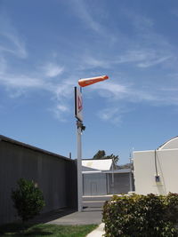 Santa Paula Airport (SZP) - Mid-Field Windsock in a strong wind with gusts forcing some landing go-arounds on Rwy 22 - by Doug Robertson