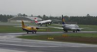 Graz Airport, Graz Austria (LOWG) - Traffic in the rain - by Andi F
