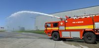 RNAS Culdrose - Used to knock down all aircraft fires. - by Derek Flewin