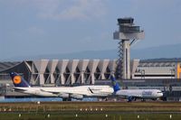 Frankfurt International Airport, Frankfurt am Main Germany (EDDF) - A Jumbo always makes a 767 look feathery..... - by Holger Zengler