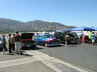 Santa Paula Airport (SZP) - First Sunday Aviation Museum of Santa Paula Open House & Fly-In invites car clubs-custom 1950s Mercury club coupe chopped and channeled lowrider. I owned a very favorite '49 Merc convertible 9 years. - by Doug Robertson