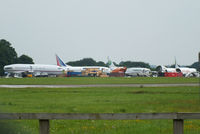 Kemble Airport, Kemble, England United Kingdom (EGBP) - The scrapping area at Kemble - by Chris Hall
