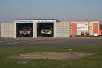 Blackbushe Airport, Camberley, England United Kingdom (EGLK) - Emergency services block - by OldOlympic