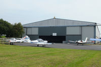 Shobdon Aerodrome Airport, Leominster, England United Kingdom (EGBS) - the main hangar at Shobdon Airfield, Herefordshire - by Chris Hall