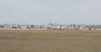 Willow Run Airport (YIP) - Mustangs getting ready to head out - by Florida Metal