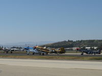 Camarillo Airport (CMA) - Wings Over Camarillo Airshow aircraft holding on taxiway per CMA Ground Control 121.8 - by Doug Robertson
