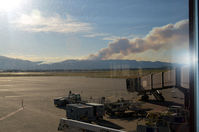 City Of Colorado Springs Municipal Airport (COS) - Waldo canyon fire as seen from COS - by Ronald Barker