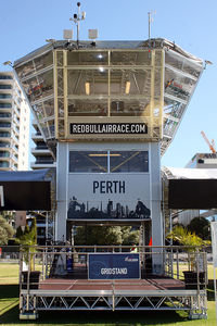 YPLP Airport - Control Tower during Red Bull Air Race. Langley Park Airfield, Perth City Western Australia - by Mir Zafriz