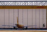Leipzig/Halle Airport, Leipzig/Halle Germany (EDDP) - View to DHL hangar .... - by Holger Zengler