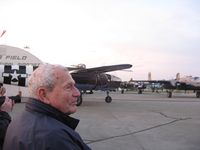 Grimes Field Airport (I74) - My Dad, WW2 Navy veteran, watching the B-25's start up for the flight to Dayton. - by Bob Simmermon