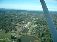 Swansboro Country Airport (01CL) - Swansboro is a restricted use airport which requires prior permission for landing. This photo is on crosswind about to turn downwind for 9 which is the primary landing runway. - by Kim Purcell