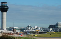 Manchester Airport, Manchester, England United Kingdom (EGCC) - New Tower under construction. - by David Burrell