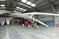 X3DM Airport - Microlights in the new hangar at Darley Moor Airfield, Ashbourne, Derbyshire - by Chris Hall