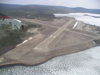 Watson Lake Airport, Watson Lake, Yukon Canada (CYQH) - Overhead Watson Lake Airport - by Tim Kalushka