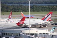 Orlando International Airport (MCO) - Airside 4 Orlando Intl with Air France and 3 Virgin Atlantic - by Florida Metal
