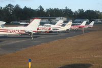 Suwannee County Airport (24J) - Planes on the ramp at Live Oak - by Bob Simmermon