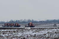 Leipzig/Halle Airport, Leipzig/Halle Germany (EDDP) - Snowplows on duty...... - by Holger Zengler