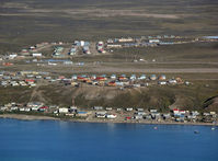 Pond Inlet Airport, Pond Inlet, Nunavut Canada (CYIO) - Looking at Pond Inlet Airport from the west. - by Tim Kalushka