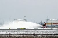 Leipzig/Halle Airport, Leipzig/Halle Germany (EDDP) - Snowplow in action..... - by Holger Zengler