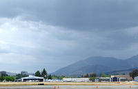 Buchanan Field Airport (CCR) - View looking East with rain on Mt Diablo. - by Bill Larkins