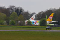 Lasham Airfield - three Boeing 737's in storage at lasham - by Chris Hall