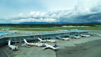 Vancouver International Airport, Vancouver, British Columbia Canada (CYVR) - View of Vancouver Airport from the Fairmont Vancouver Airport Hotel - by speedbrds