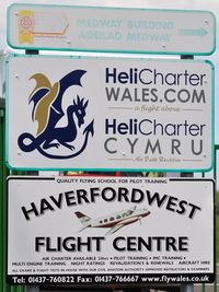 Haverfordwest Aerodrome Airport, Haverfordwest, Wales United Kingdom (EGFE) - Operators at Haverfordwest Airport. - by Roger Winser