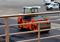 Ronald Reagan Washington National Airport (DCA) - Steam roller - Ramp work DCA - by Ronald Barker