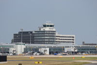 Manchester Airport, Manchester, England United Kingdom (EGCC) - General view from the visitors park. - by Graham Reeve