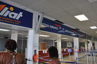 Robert L. Bradshaw International Airport, Basseterre, Saint Kitts Saint Kitts and Nevis (TKPK) - Check-in hall - by Tomas Milosch
