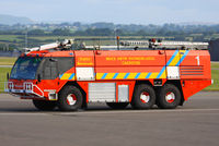 Cardiff International Airport, Cardiff, Wales United Kingdom (EGFF) - Cardiff Fire Truck #1 - by Chris Hall