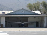 Santa Paula Airport (SZP) - 31 Cessna Taxi. Santa Paula Airport's Do-It-Yourself Paint Shop Hangar. Rarely seen with an open door. - by Doug Robertson