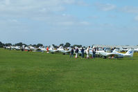 Sywell Aerodrome Airport, Northampton, England United Kingdom (EGBK) - line of Europa's at the LAA Rally 2013, Sywell - by Chris Hall
