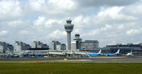 Amsterdam Schiphol Airport, Haarlemmermeer, near Amsterdam Netherlands (EHAM) - Just before touch down - by JPC
