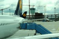 Munich International Airport (Franz Josef Strauß International Airport), Munich Germany (EDDM) - Tail units, cranes and tower.... - by Holger Zengler
