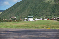 Robert L. Bradshaw International Airport, Basseterre, Saint Kitts Saint Kitts and Nevis (TKPK) - View from the main buliding to the tower - by Tomas Milosch