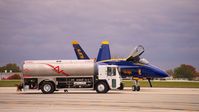 South Bend Airport (SBN) - Blue Angel 5 Refueling on Atlantic Aviation Ramp - by Travis Rader 269-591-0263