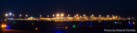 Albuquerque International Sunport Airport (ABQ) - Albuquerque's International Terminal (Sunport) at night from the runway side. - by Roland Penttila