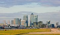 London City Airport, London, England United Kingdom (EGLC) - It's after noon on Sunday 8/12/2013 & LCY is opening up. - by Phil R Hamar