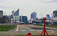 London City Airport, London, England United Kingdom (EGLC) - It's after noon on Sunday 8/12/2013 & LCY is opening up. - by Phil R Hamar